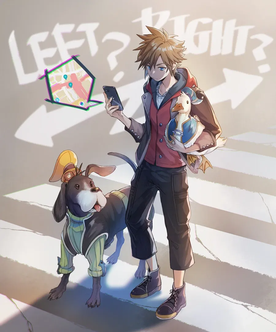 Sora, Donald & Goofy || Navigation Trouble!