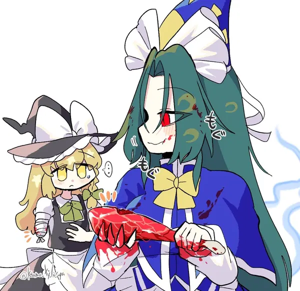 Strangely, Mima is hungry despite being a spirit, so this makes me ask something, do ghost feel hungry? If so then how? And where the food goes? And this is also sad since you lost your right arm because she eating it like a fuckin chicken, This title is being waaaaay to long man... I don't know what im tipping here...