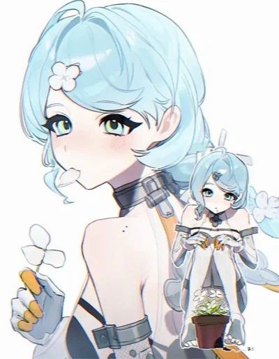 Flora (cuddles inside Seed Sr)