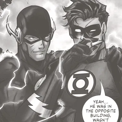 +𖥔        Hal Jordan & Barry Allen — Bet