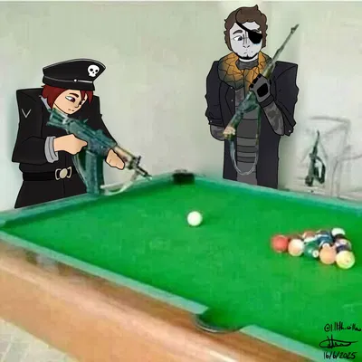 Lance and Tarvish - improv pool night (ebf)