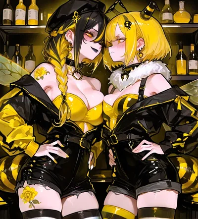 Bee Girl vs Wasp Girl