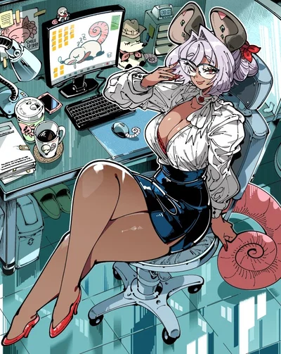 The Teasing Ratgirl Coworker | Mizuki Nekohara 
