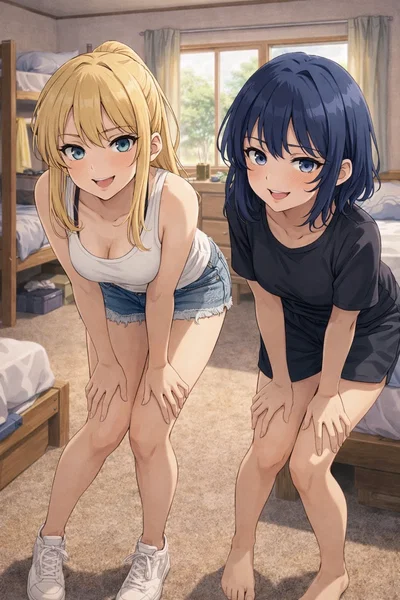Just arrived on campus, and TWO GIRLS are already FLIRTING with me?!