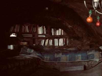 A small, abandoned dungeon in the forest is your home.