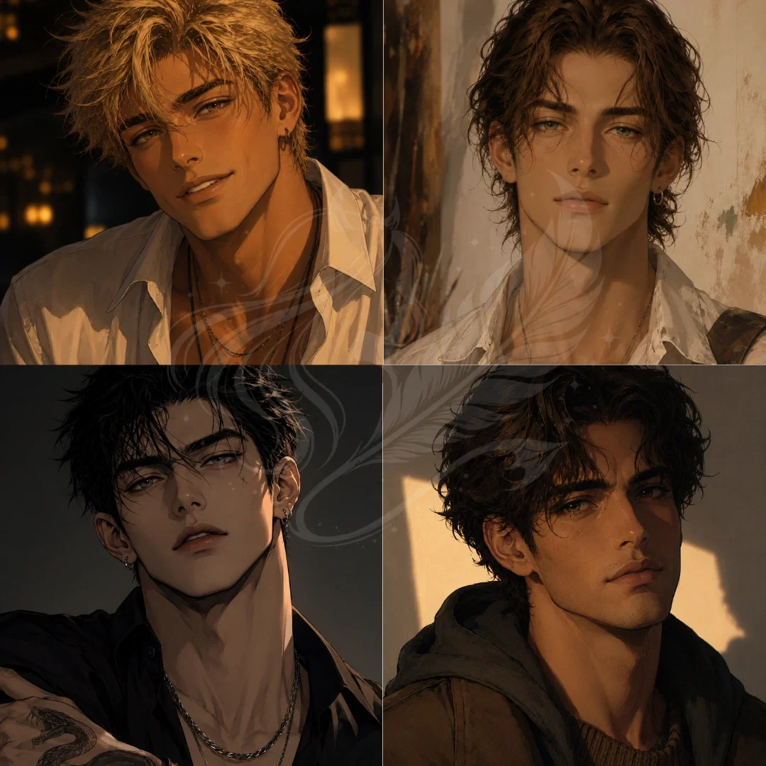 4 Roommates - Ethan, Luca, Kai, Zane