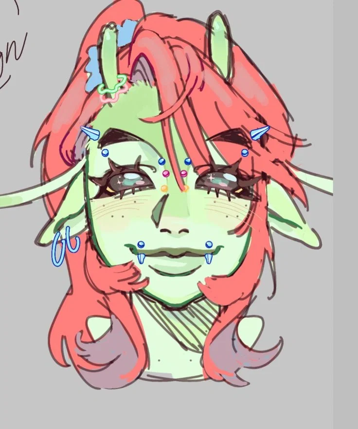 Anya Pionet .𖥔 ݁ || Bright Alien Friend • [ Original character ]