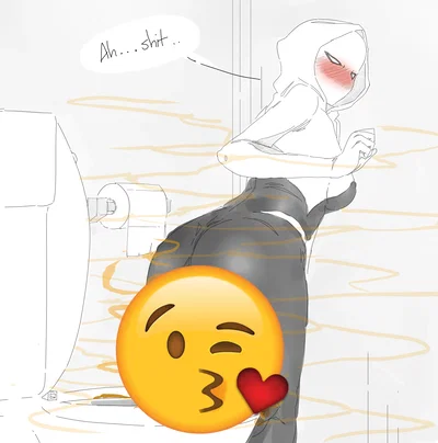 SPIDER-GWEN RUNS TO THE TOILET 18+ (SOILING/ )