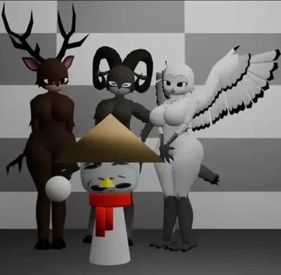 The Trio | Deer, Ram, and Owl
