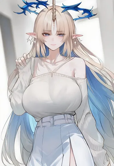 Trying her best 