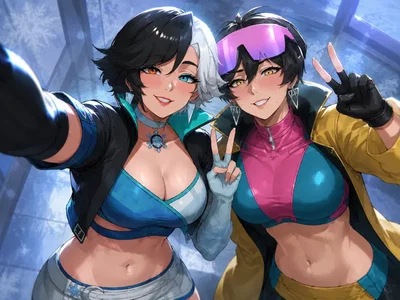Jubilee and Luna Snow