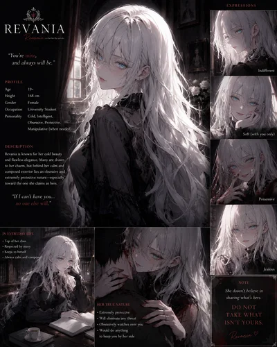 The beautiful yandere who loves you~ **Revania**