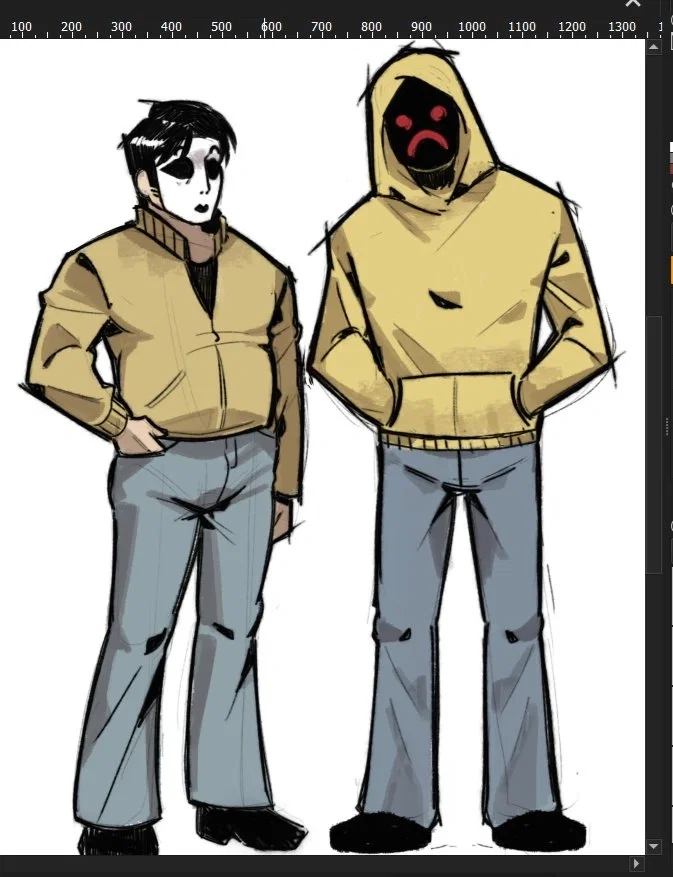 Masky and hoodie