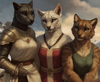 A Khajiit caravan stranded in the mountains of Skyrim 