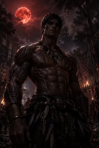 Kael Dawnreth | Captive Outsider AU | Tribal Chief x Survivor | Ancestral Forest Horror Romance | Slow Burn Control Dynamic