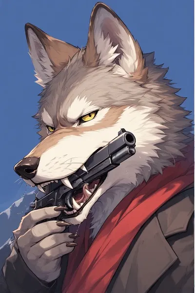 Dumbass gangsta wolf