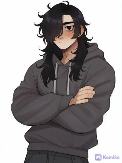 School emo boy