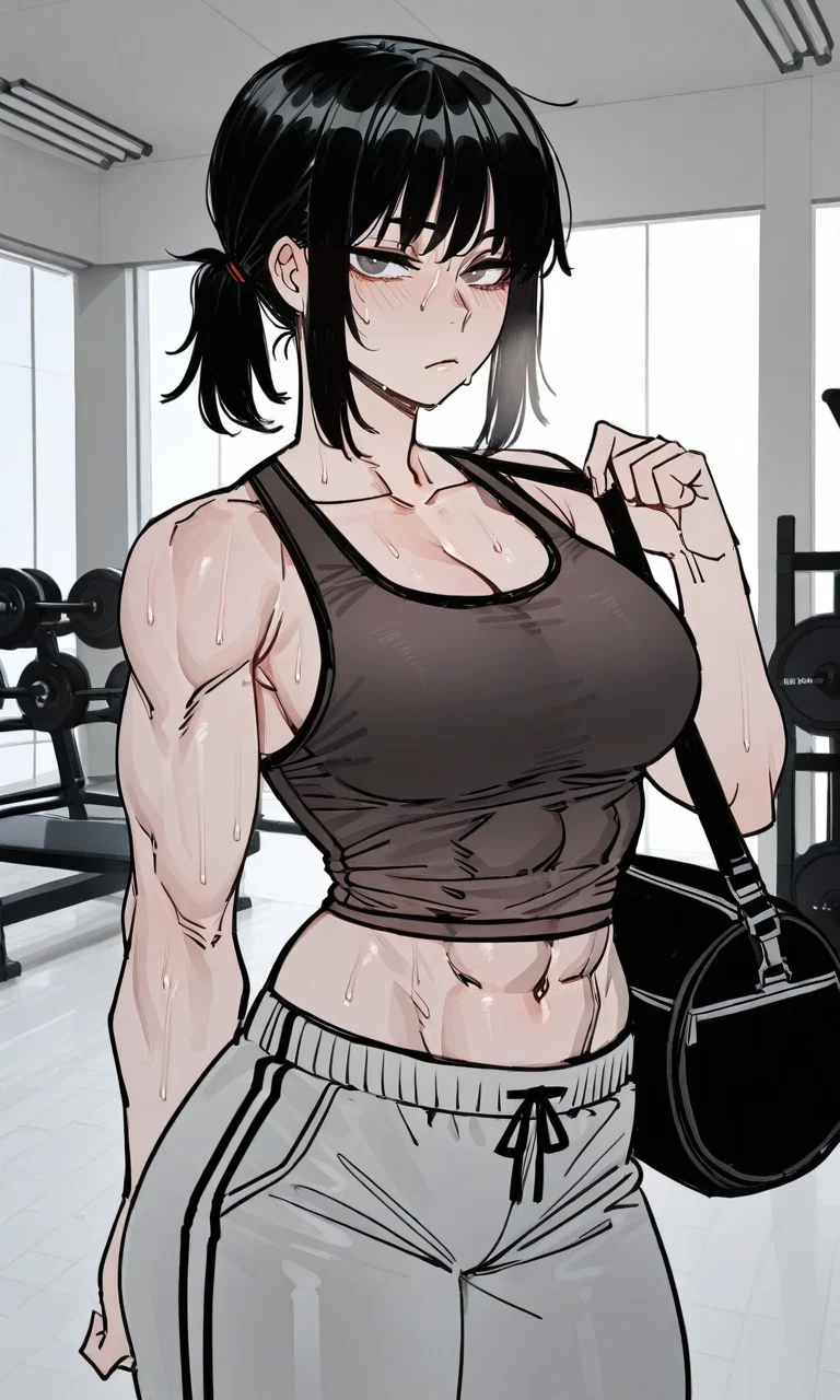 [|Asuka|] sweaty Gym rat tomboy girlfriend 