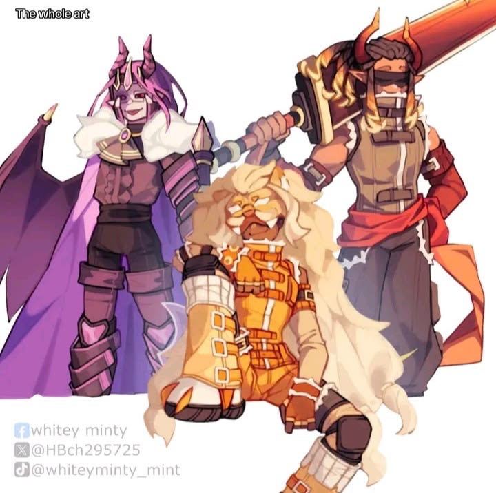 Sunset Trio - Mane, Flame and Wemmbu
