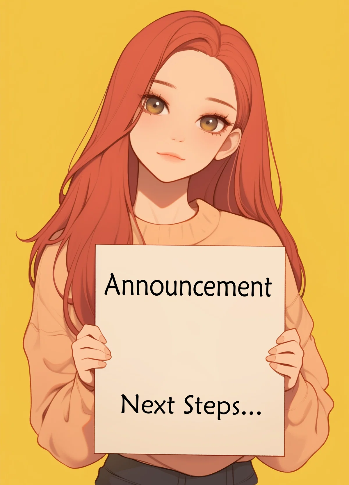 Next Steps... Announcement