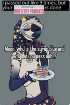 Moondrop's blueberry pancakes