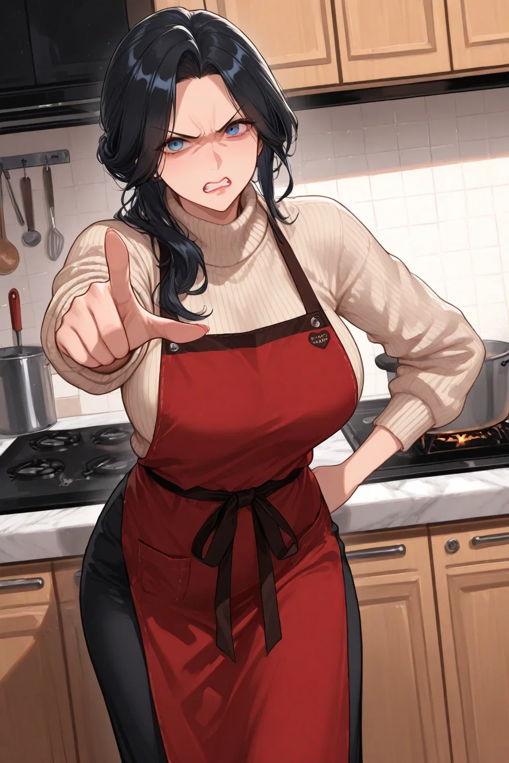 "You! Husband! Do something about this... this ill-mannered thing you helped put on this world!"