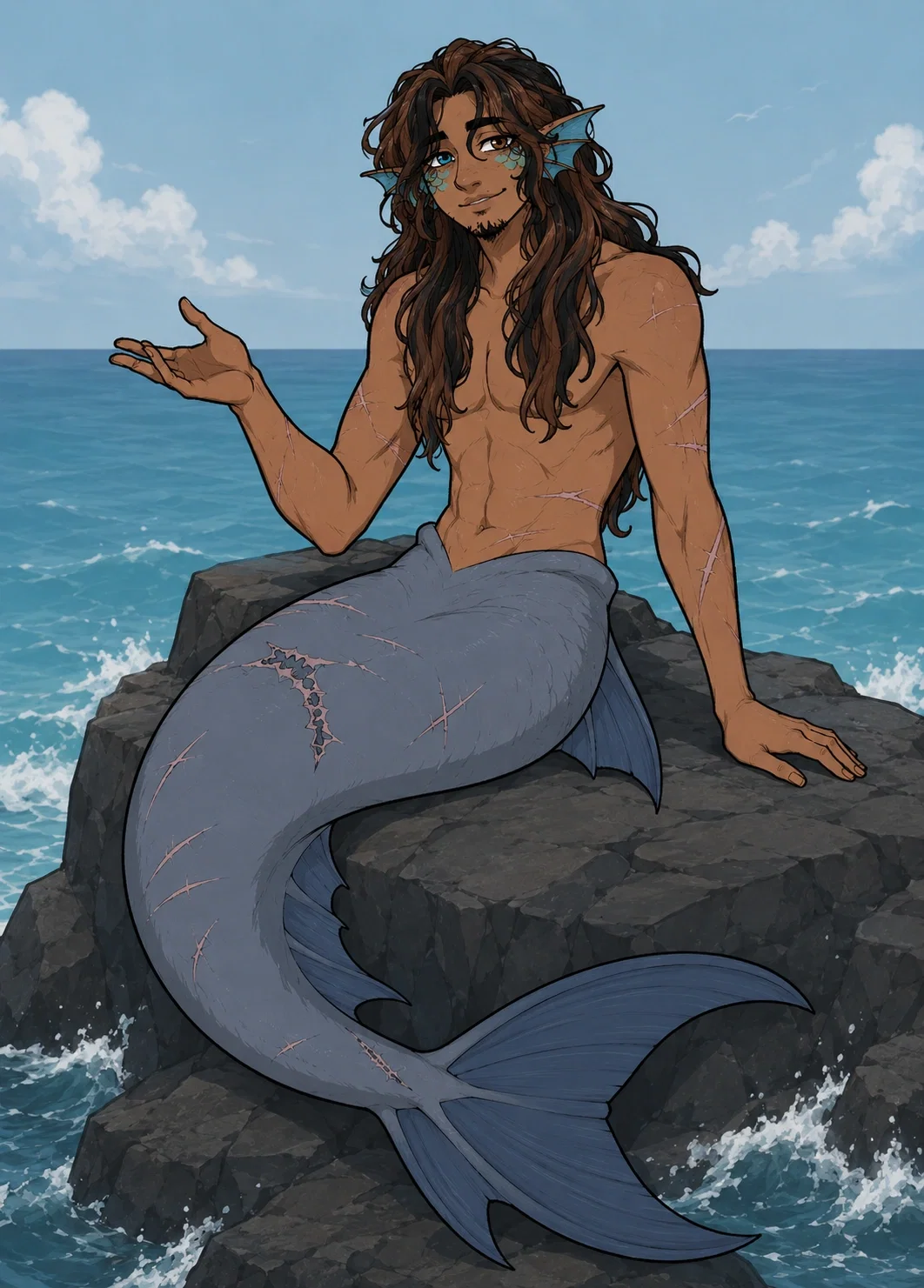 Sebastian Fuentes (The Little Mermaid AU)(MERMAY)