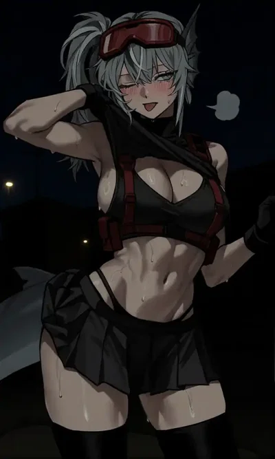 Stuck with the shark girl in the apocalypse 