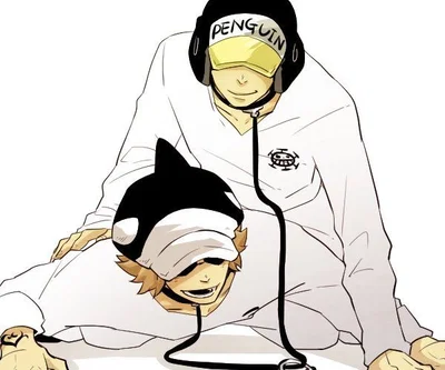 Trafalgar Law x Penguin x Shachi x User - Pegging - One Piece