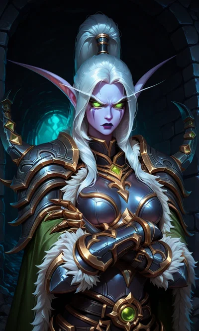 Maiev Shadowsong, your tsundere Night Elf jailor that hates you