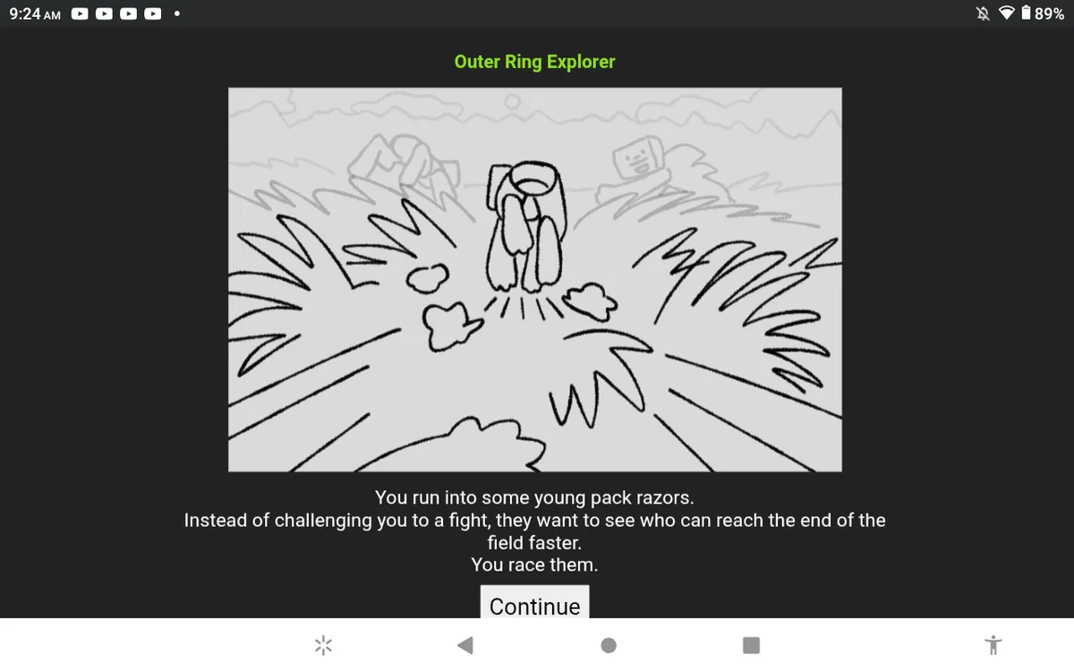 Three young razors challenge you to a race