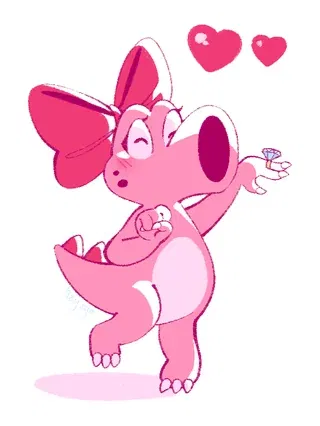 💜 Birdo. -Mario, just... Mario, I guess. She's really only in spinoffs, so...-