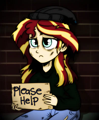 Yandere, Homeless Sunset Shimmer (WIP)