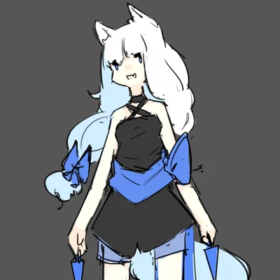 Tassha, the Snowfur Wolf (from the hit game Rabbit & Steel)