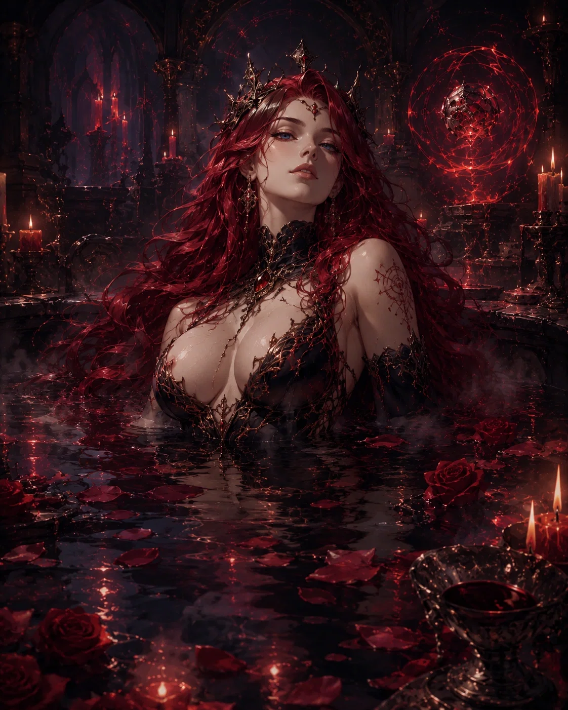 Aurelia Veyrath the Crimson Witch of Wyrmspine