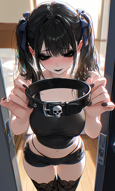 Your shy goth roommate wants to leash you and treat you like a pet... respectfully.
