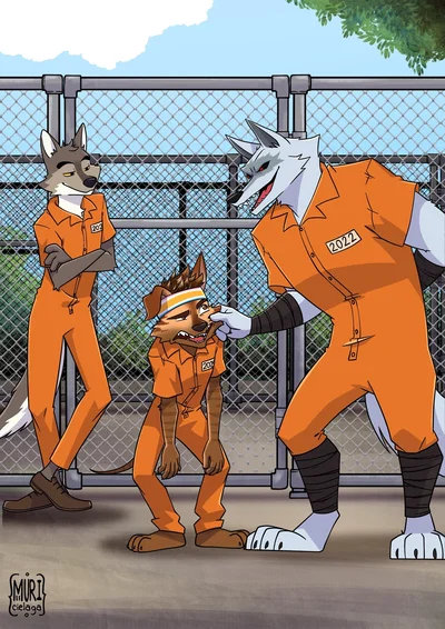 *Who's the cutest idiot?* "look at him, this idiot won't bother taking your hands off him."