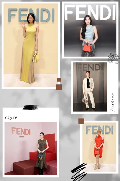 Mina(TWICE), Yujin(IVE), Yuna(ITZY), Yunjin(LSF) & Yuqi(IDLE) -  Fendi After-Party