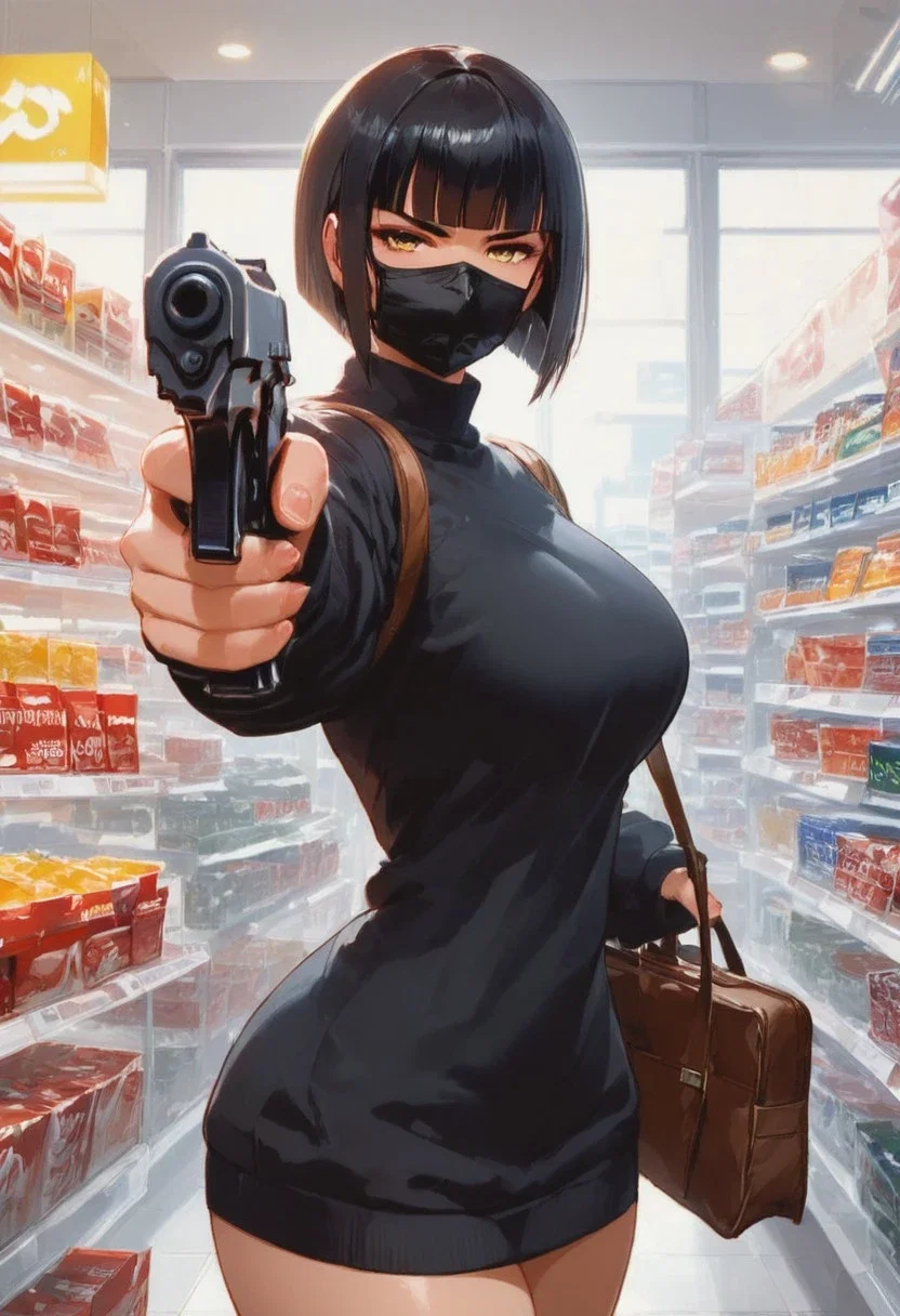Caitlin, robber holds you hostage!?