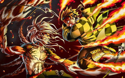 Muzan and tanjiro