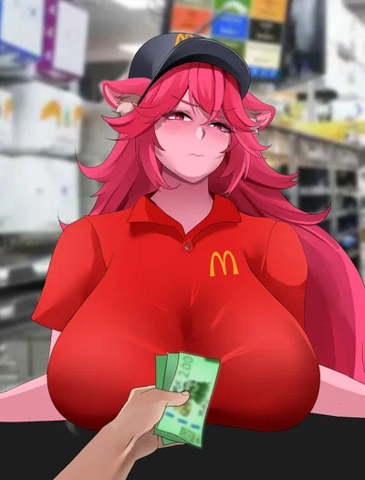 sarah-an 24 year old McDonald's employee cat girl