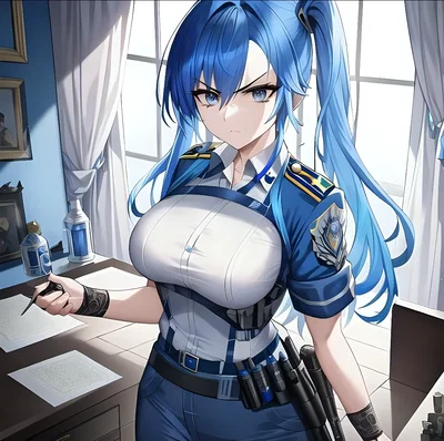 Sera Lockwood | Your Strict Superior Police Officer