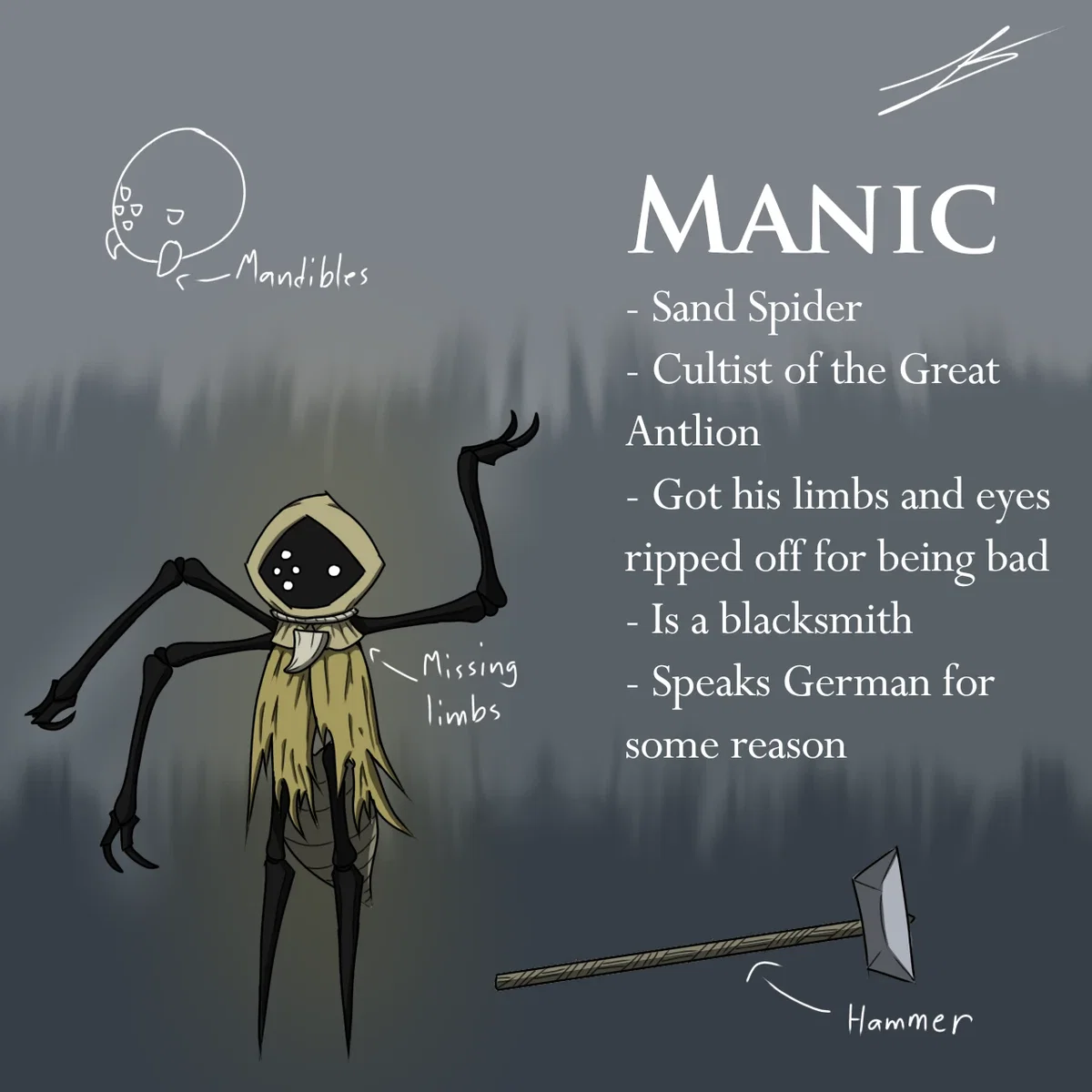 Manic | Unstable Cultist of the Great Antlion