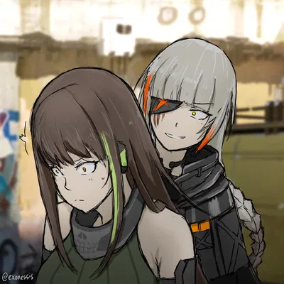 M4A1 and M16A1. || "N-NANI!?!?" ||