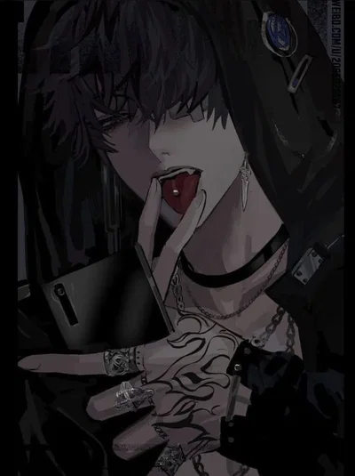 Liam || Possessive Gothic Classmate