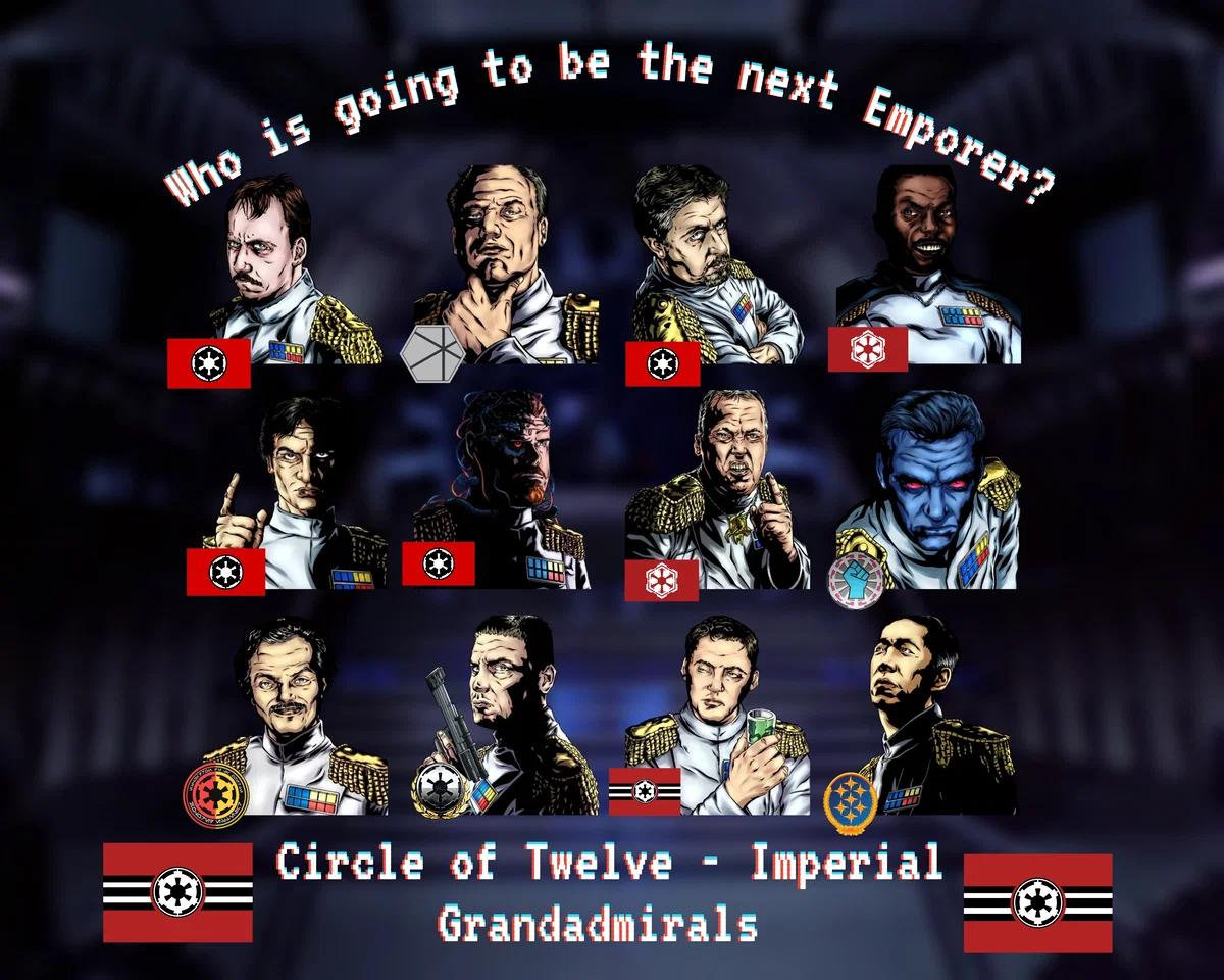Circle of Twelve | Imperial Grand Admirals | Star Wars | Who is going to be the Next Emporer?