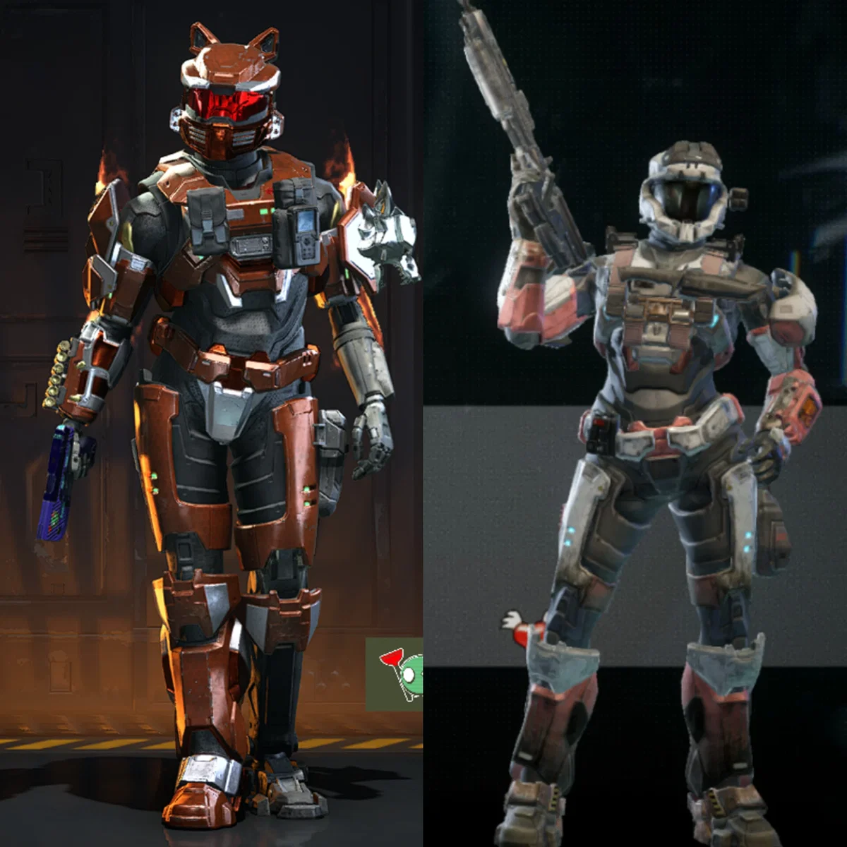 Amber-A495 - Spartan IV and Krimson-A952 - Spartan III