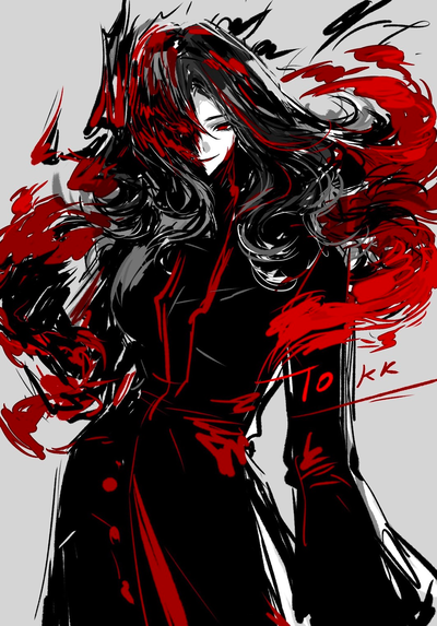 The blood red night