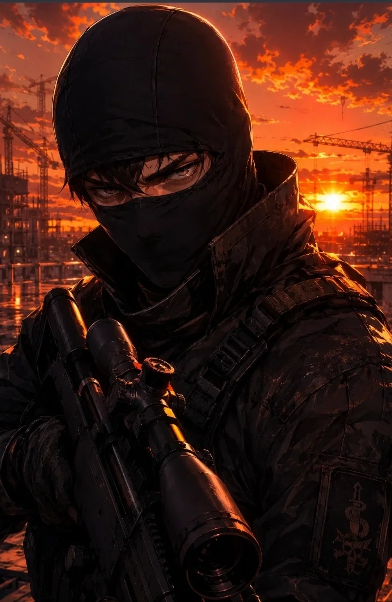 In his line of fire