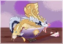 dragon sun and moon